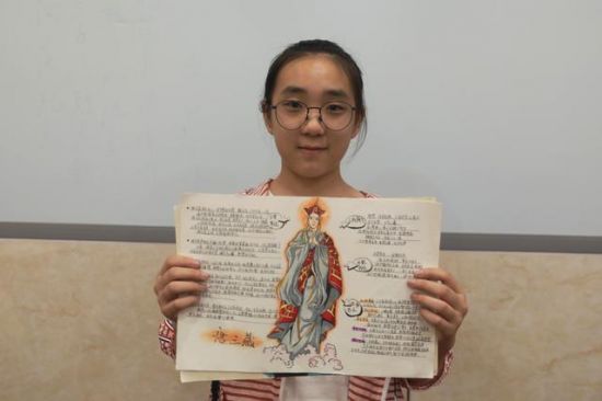 阜阳初中生手绘读书笔记网络走红