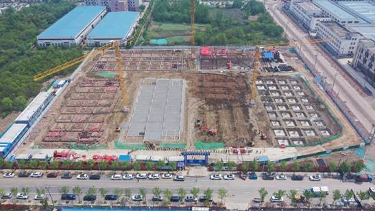 肥西：加紧建设生物医药示范园区标准化厂房