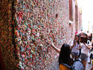 西雅圖"口香糖之墻"引眾多遊客