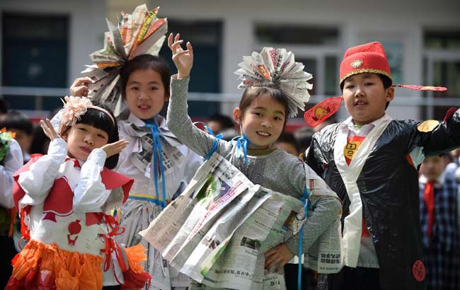 環保時裝秀 迎接“地球日”
