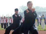 河南一高校上演千人“功夫秀”