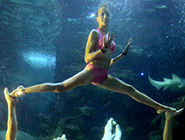 俄罗斯少女水下芭蕾表演精彩绝伦