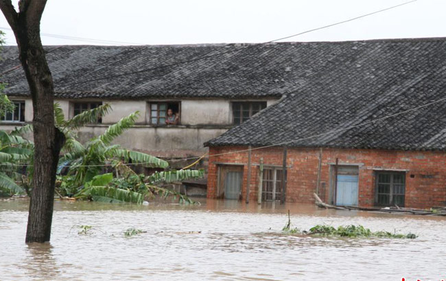 臺風&ldquo;蘇迪羅&rdquo;致溫州多地被淹 官民&ldquo;海&rdquo;上救援