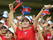 朝鮮美女啦啦隊東亞杯驚艷亮相