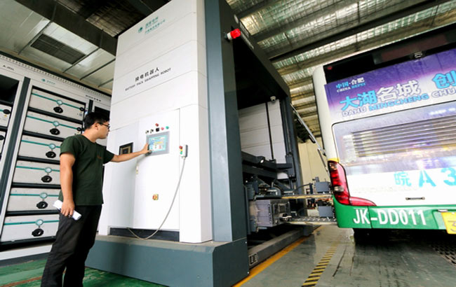合肥：安徽省首座電動汽車換電站投運
