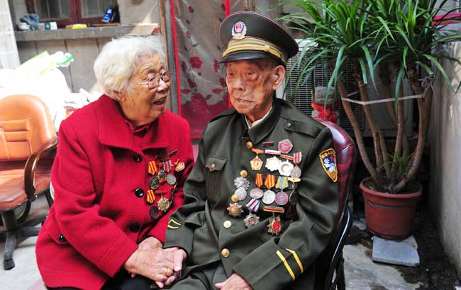 安徽籍老兵故事--抗戰夫妻：李緒功 潘俠