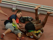 博爾特奪冠後&ldquo;樂極生悲&rdquo;