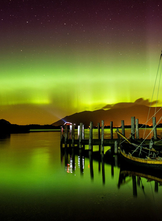 英國湖區現美麗極光 如臨仙境