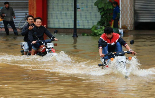 廣西遭受罕見冬季洪災 造成13.7萬人受災