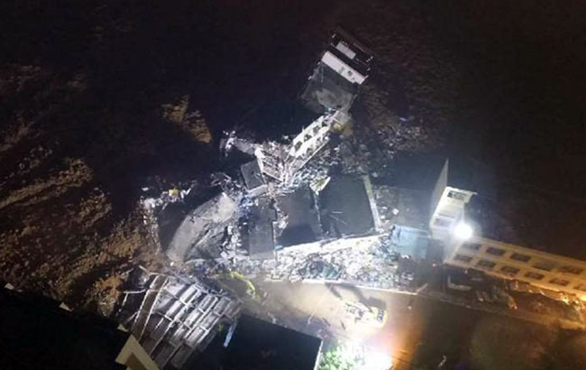 新華網無人機航拍深圳山體滑坡事故現場 失聯人數升至91名