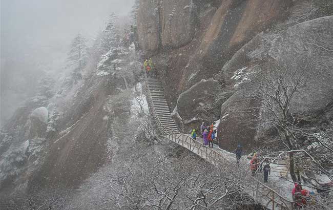 冬日黃山樂賞雪