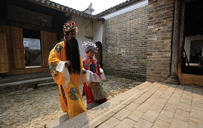 潛山非遺京劇活化石彈腔大戲進鄉村