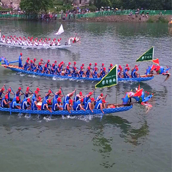 航拍视频：2016中国·桃花潭第三届龙舟赛