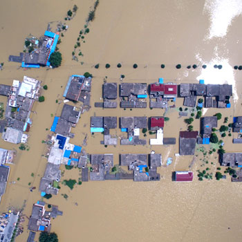 新华网航拍：安徽特大洪涝灾害现场特辑