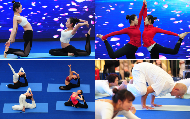 瑜伽展神奇 柔美兩相宜