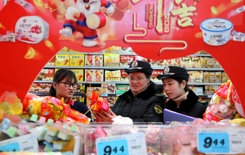 安徽淮北：凈化市場迎新春