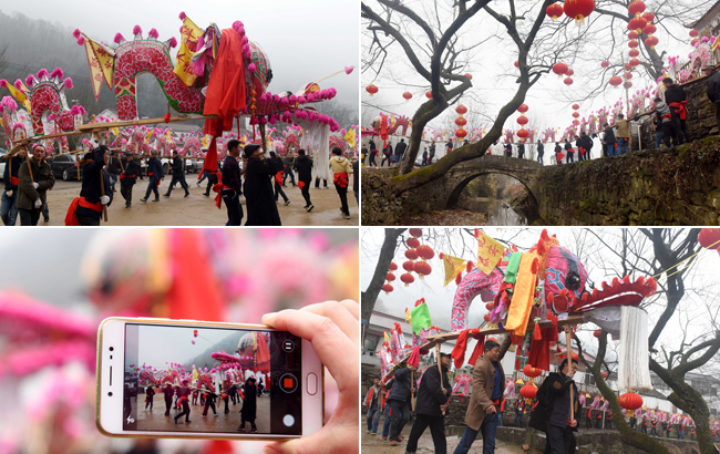 舞動板龍鬧新春