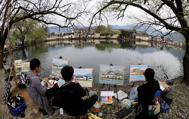 畫裏宏村春日美 古村徽州寫生匯