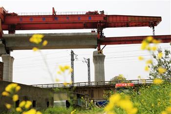 商合杭高鐵亳州段箱梁架設完工