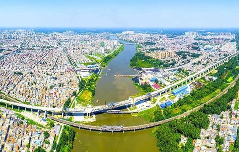 航拍商合杭:一橋跨南北 高鐵助圓夢