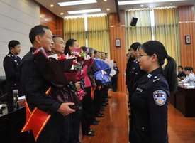 九成監獄分局:老警榮退 薪火相傳守平安