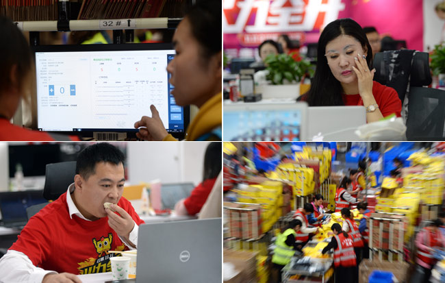 “雙十一”:鏡頭裏通宵鏖戰的電商人