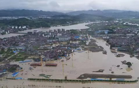 台风“利奇马”凶猛！安徽宁国发生洪涝灾情