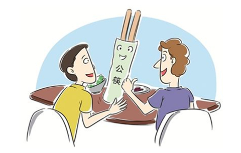 公筷分餐，自觉拒绝“口水菜”