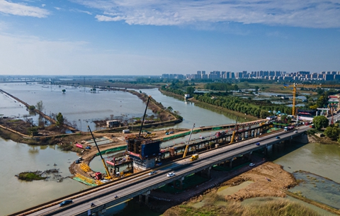 【&ldquo;飛閱&rdquo;中國】引江濟淮施工忙