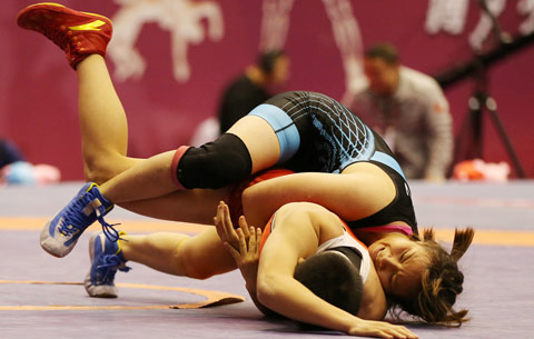 2020全国U20国际式摔跤锦标赛在安徽淮北举行