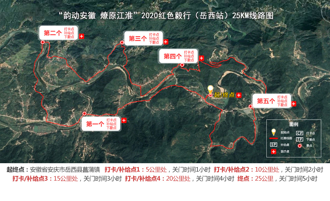 毅行全程（25KM）路線設置